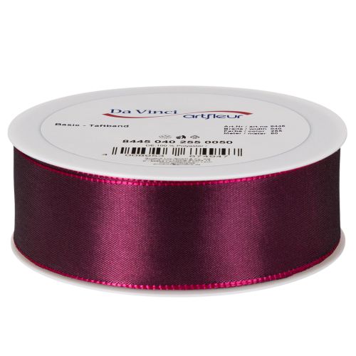 Ruban en taffetas violet pour