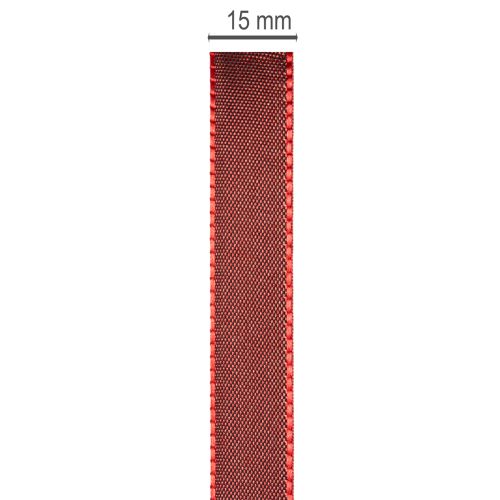 Ruban en taffetas bordeaux 15 mm 50 m pour décoration et emballage | Floristik24.fr