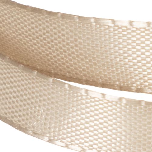 Ruban décoratif en tissu beige