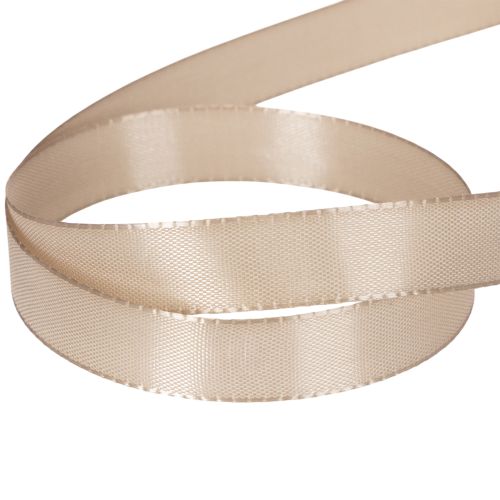 Ruban décoratif satin beige 15