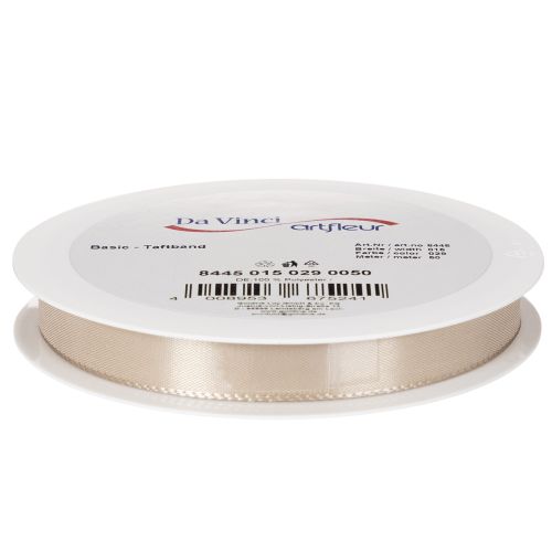 Ruban décoratif satin beige 15