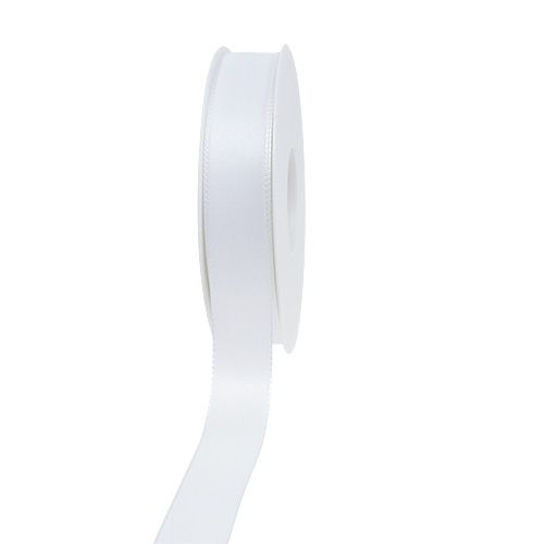 Ruban décoration blanc 25mm 50m