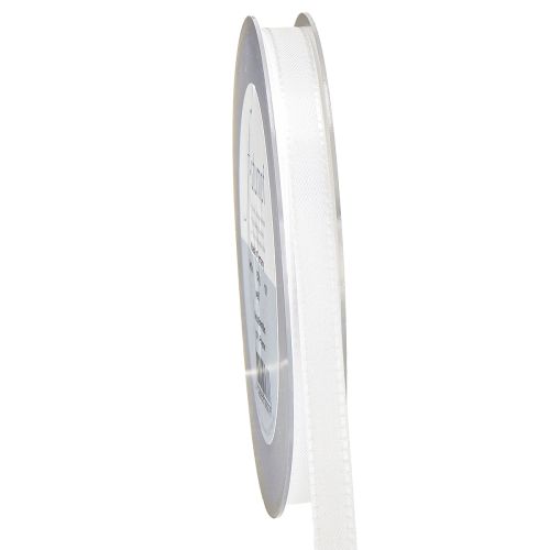 Ruban décoratif blanc 8 mm 50 m