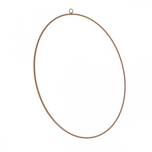 Article Anneau décoratif métal, anneau métal à suspendre, anneau décoratif patine Ø28cm 4pcs