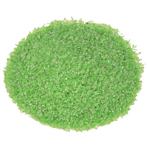 Floristik24 Sable décoratif vert fluo, sable coloré 0,5 mm vert fluo 1 kg