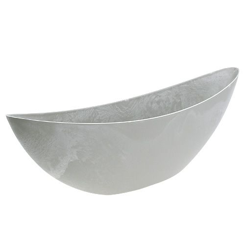 Floristik24 Bol décoratif gris clair 55,5cm x 14cm H17,5cm 1 pièce