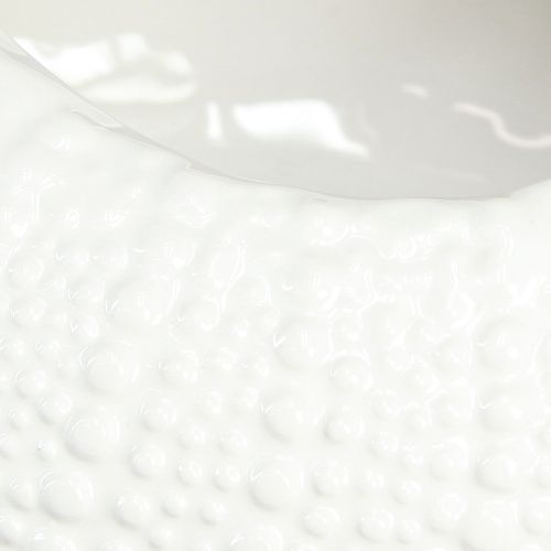 Article Bol décoratif ovale maritime en céramique blanc 19x15x8,5cm