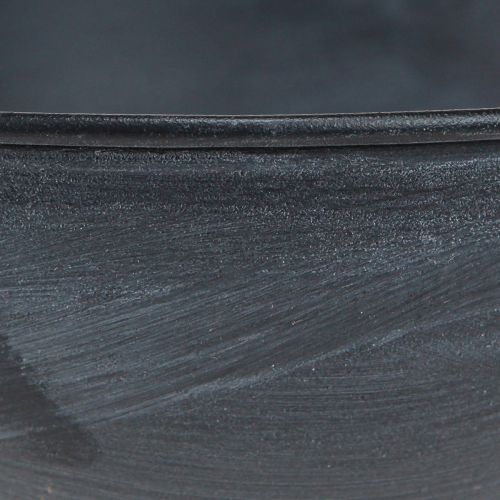 Article Bol décoratif en métal avec anneau décoratif anthracite Ø22,5cm H33cm