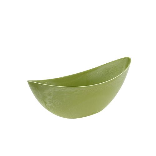 Floristik24 Bol déco plastique vert clair 39cm x 13cm H13cm, 1p