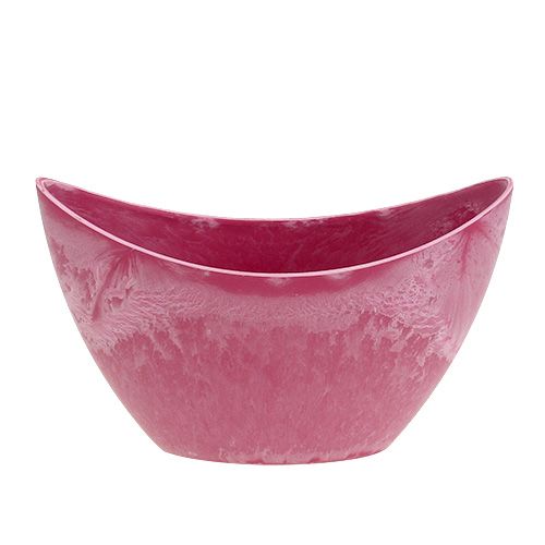 Article Bol décoratif plastique rose 20cm x 9cm H11,5cm 1 pièce