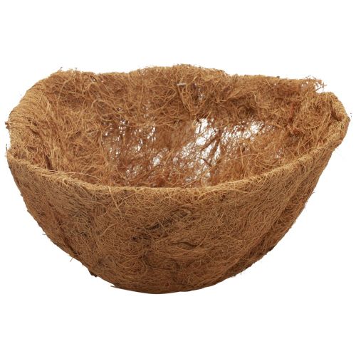 Bol à fleurs rond, bol en fibres naturelles, bol à plantes en noix de coco environ 25 cm