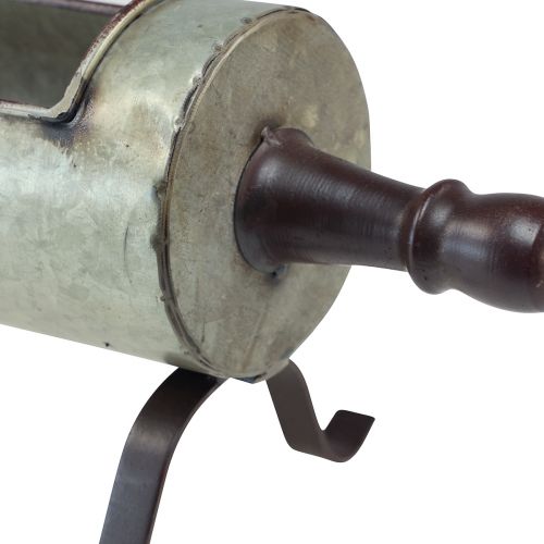 Floristik24 Bol décoratif rouleau à pâtisserie aspect zinc vintage 54×15×15cm