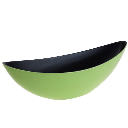 Floristik24 Bol décoratif ovale bateau à plantes vert 38,5x12,5x13cm