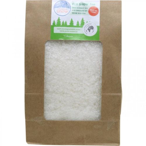 Article Neige artificielle Biodégradable blanc 1l