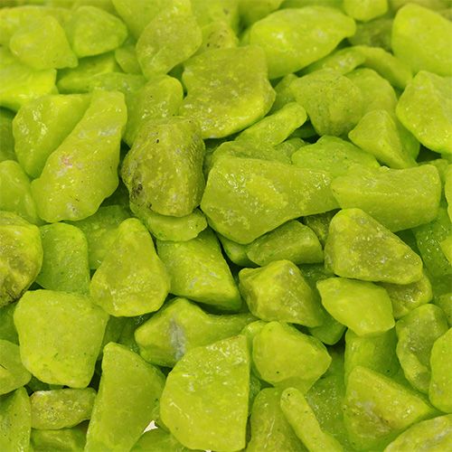 Article Pierres décoratives 9mm - 13mm vert pomme 2kg