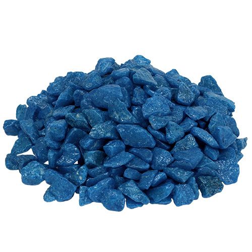 Floristik24 Pierres décoratives 9mm - 13mm bleu foncé 2kg