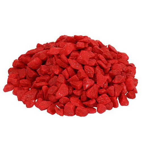 Article Pierres décoratives 9mm - 13mm rouge 2kg