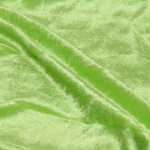 Floristik24 Tissu déco velours vert pomme 140cm x 300cm