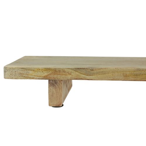 Article Plateau décoratif en bois avec base en bois de manguier 80x6x27,5cm