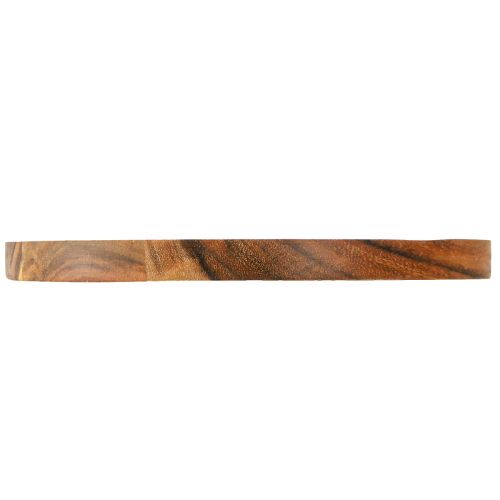 Article Assiette décorative plateau décoratif bois d&#39;acacia naturel huilé Ø20cm