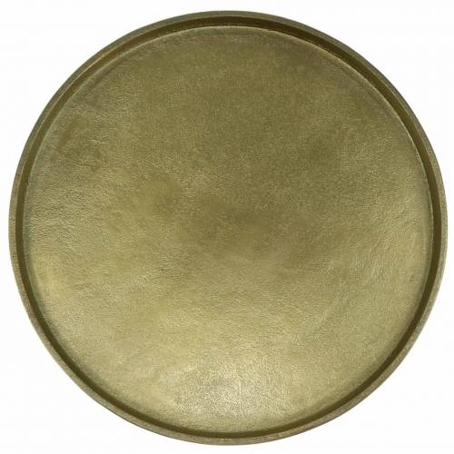 Assiette décorative en terre cuite Ø30cm or