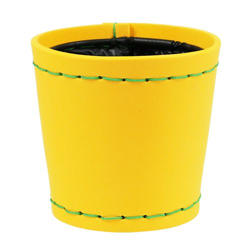 Floristik24 Pot jaune Ø12cm H11,5cm, 1pce