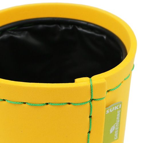 Floristik24 Pot jaune Ø12cm H11,5cm, 1pce