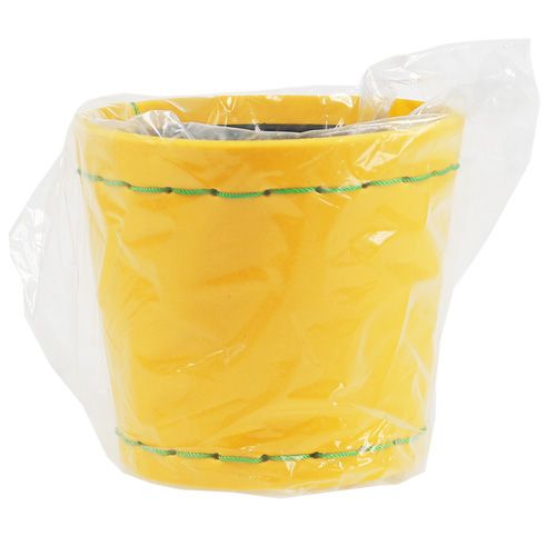 Floristik24 Pot jaune Ø12cm H11,5cm, 1pce