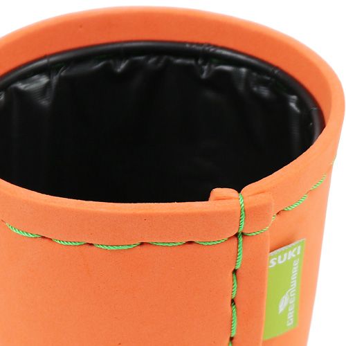 Floristik24 Pot de décoration "Suki" orange Ø12,5cm H12,5cm, 1pce