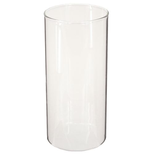 Floristik24 Vase décoratif, vase à fleurs, vase en verre, incolore Ø9cm H20cm