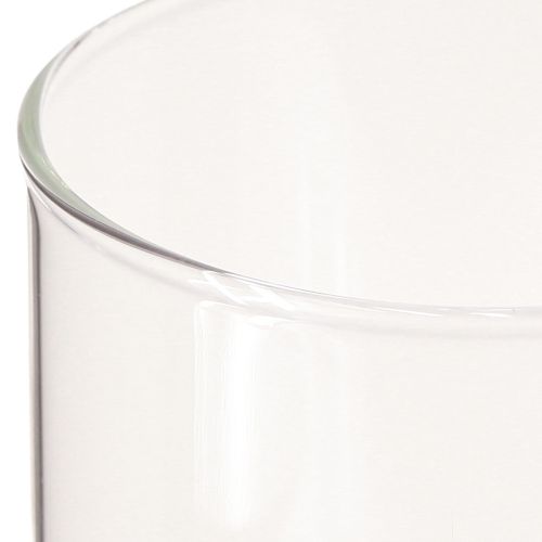 Article Vase décoratif, vase à fleurs, vase en verre, incolore Ø9cm H20cm