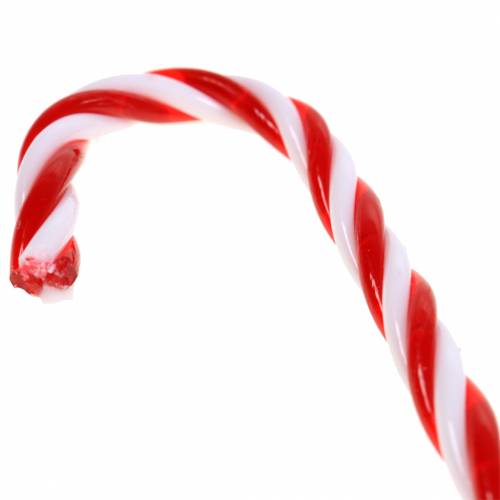 Floristik24 Bonbon déco rouge / blanc 9cm 6pcs