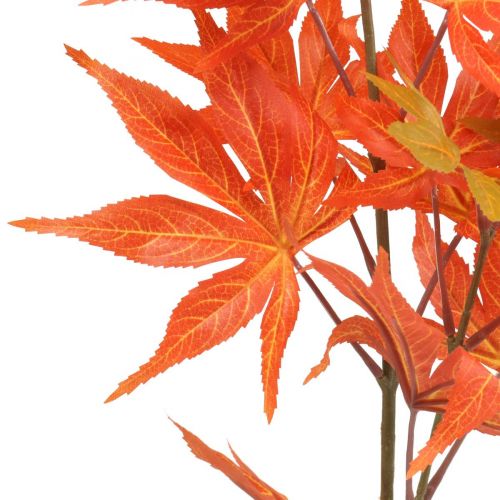 Article Déco branche érable feuilles orange branche artificielle automne 80cm