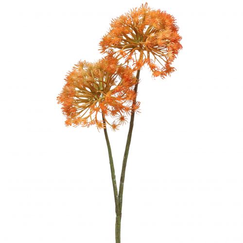Branche déco branche artificielle décoration automne 2 inflorescences orange 82cm