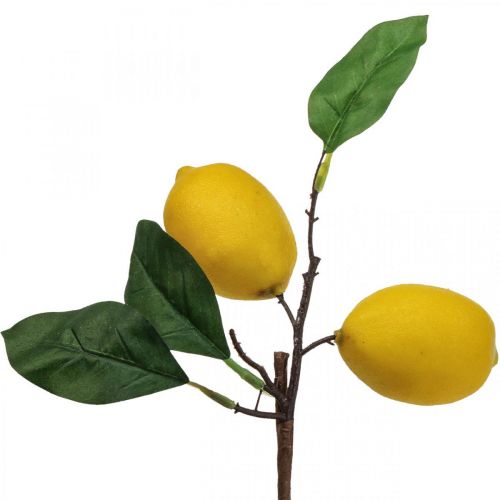 Floristik24 Déco Branche Méditerranée Déco Citrons Artificiel 30cm