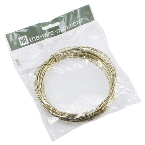 Article Fil d'aluminium diamant or 2mm 10m
