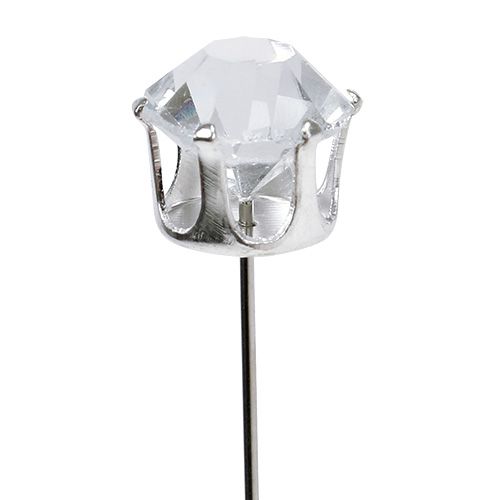 Floristik24 Aiguille diamant argent Ø10mm L6cm 36pcs