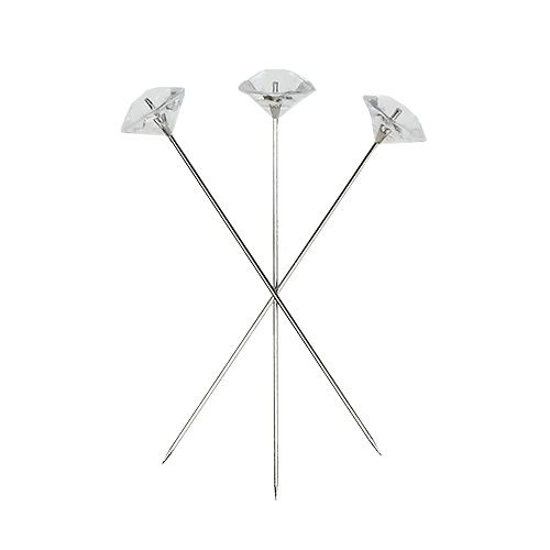 Article Aiguilles diamant Ø11mm trans clair 55 pcs