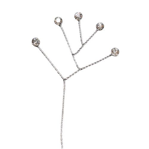 Floristik24 Diamants sur branche brillants 10 cm 12 p.