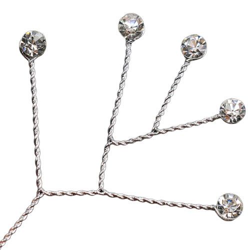 Diamants sur branche brillants 10 cm 12 p.