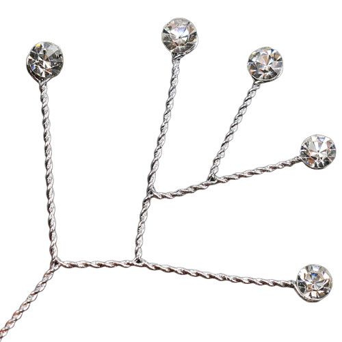 Article Fil de diamant clair brillant 10cm 12 pièces