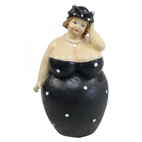 Article Figurine décorative femme potelée, grosse dame, décoration salle de bain H23cm