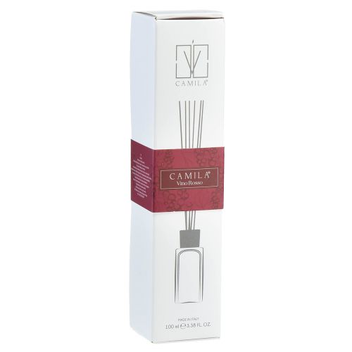 Article Diffuseur de parfum d'ambiance bâtonnets parfumés Camila vin rouge 100ml