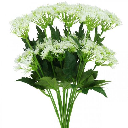 Article Aneth en fleurs, herbes artificielles, plante décorative verte, blanche 49cm 9pcs