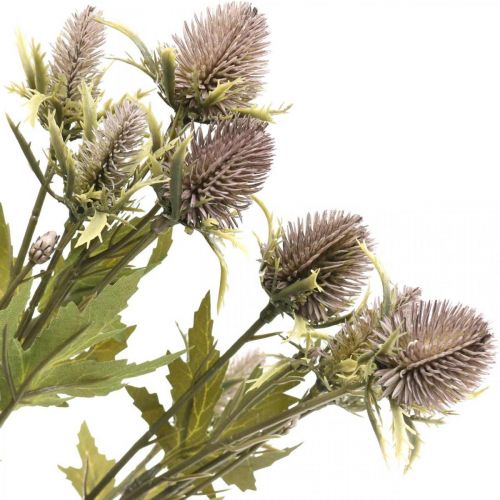 Floristik24 Branche artificielle de chardon violet 10 capitules 68cm 3pcs