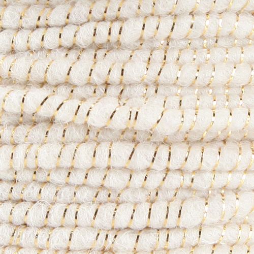 Article Fil mèche glamour blanc/doré avec fil 33m