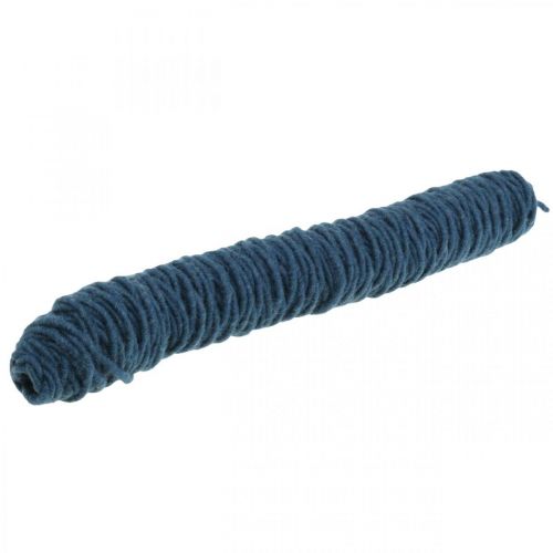 Floristik24 Fil mèche feutre cordon bleu foncé 55m
