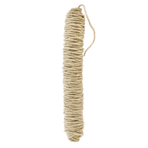 Fil de mèche cordon laine cordon feutre cordon feutre beige L55cm