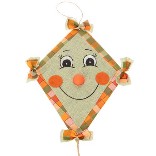 Draches décoratifs en papier avec visage et suspension 40 cm, lot de 2 | Floristik24.fr