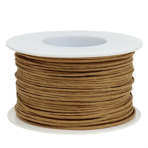 Fil papier fil enroulé Ø2mm 100m nature